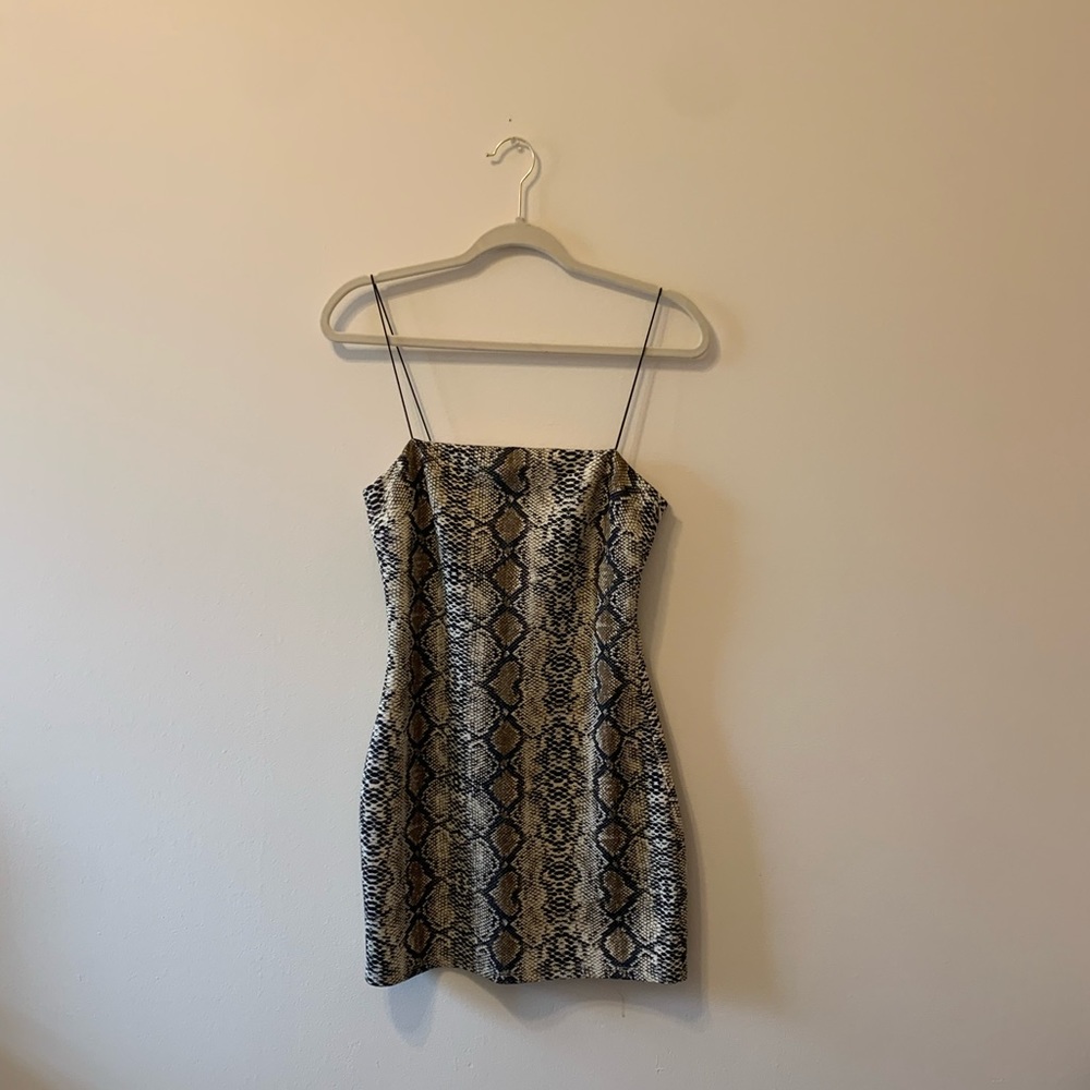 Snake print dress